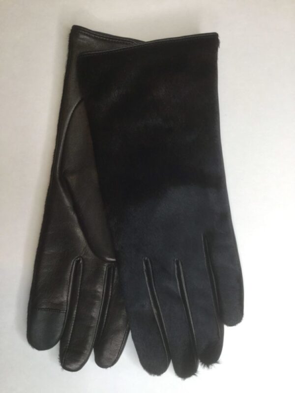 Caroline Amato / Calf Gloves / Black - Karen Allen Fiber Arts