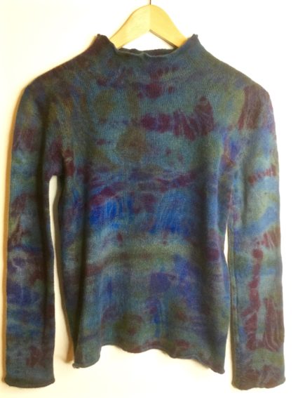 Karen Allen Cashmere / Arline Dyed Pullover / Blue Marble