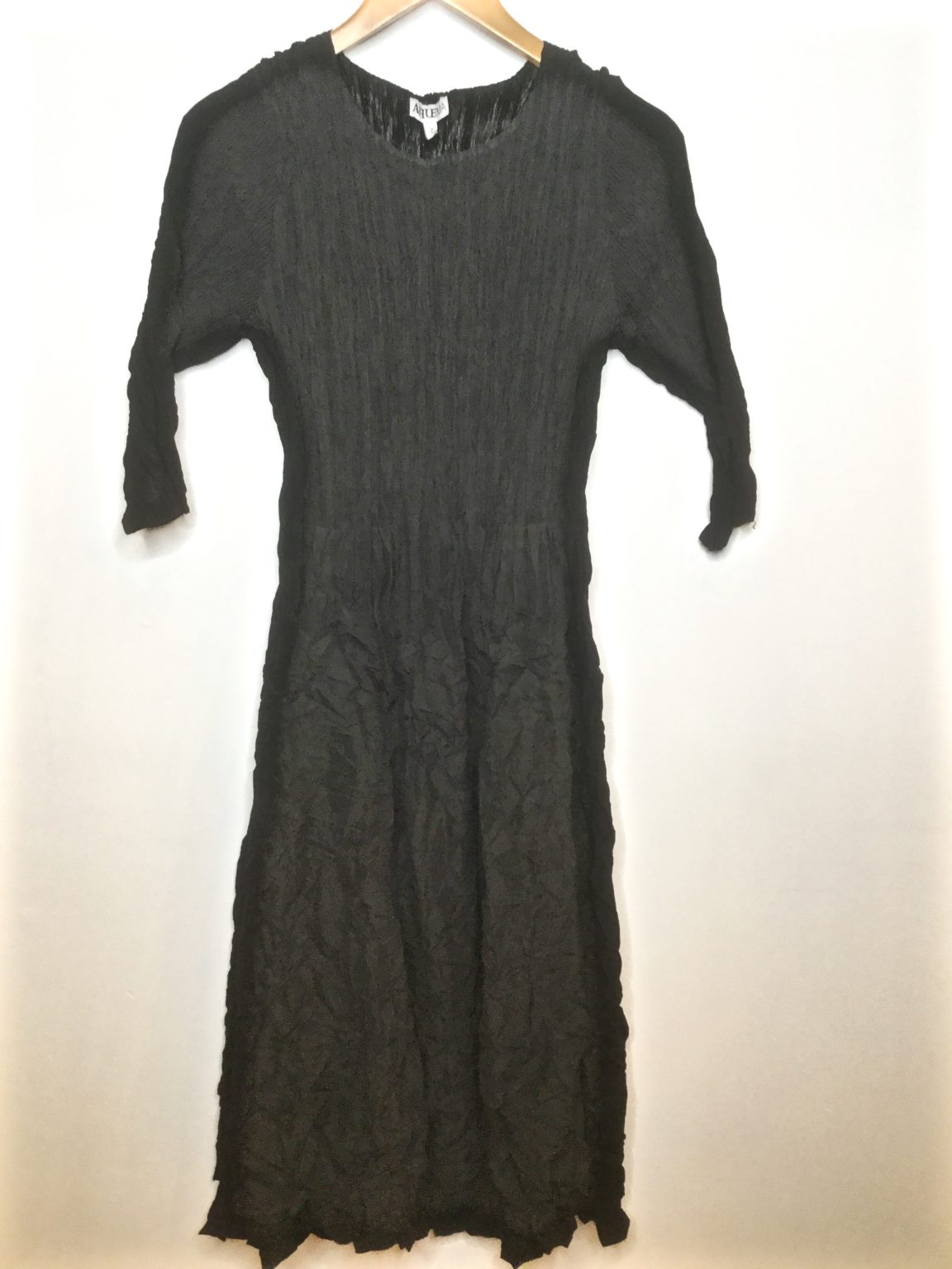 Alquema / Smash Pocket Dress/ Black - Karen Allen Fiber Arts