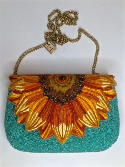 Mary Frances / Beaded Bag / Sunflower Power