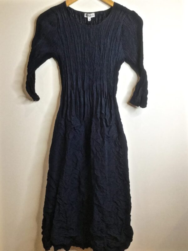 Alquema / Smash Pocket Dress / Black - Karen Allen Fiber Arts