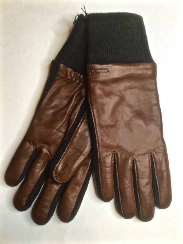 Hestra / Leather Jeanne Gloves / Chestnut - Karen Allen Fiber Arts