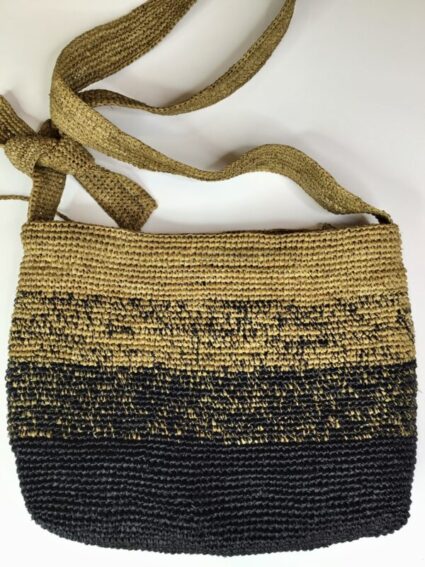 Sophie Digard / Raffia Shoulder Bag / Wide Stripe Medium