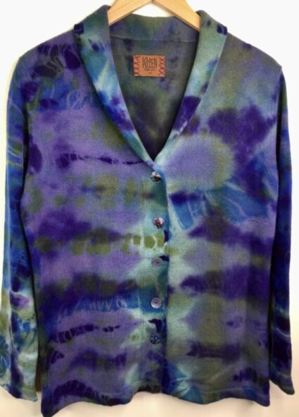 Karen Allen Cashmere / Cardigan Sweater / Purple Light (M)