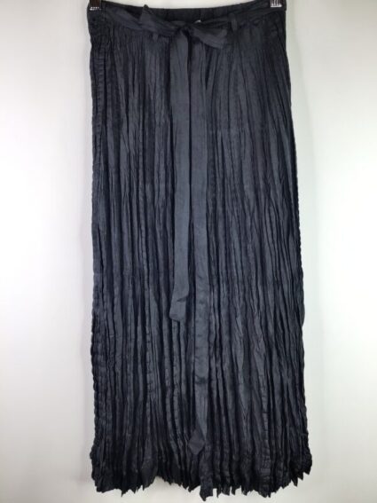 Viviana Uchitel / Silk / Pleated Skirt / Asphalto