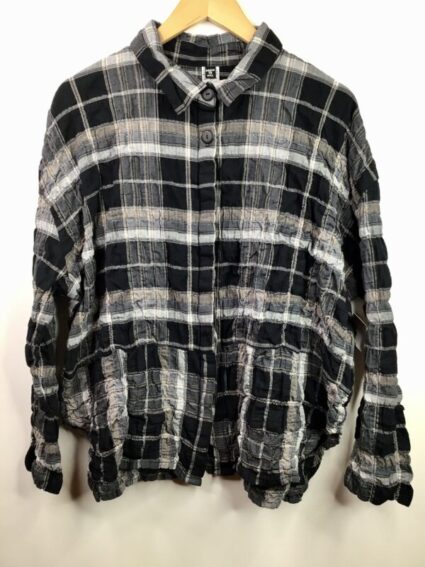 Dress To Kill / Banded Cappy Shirt / Black Plaid