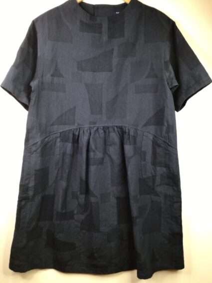 M & Kyoko / Cotton Linen / Deep Blue Dress