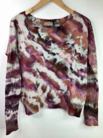 Diane Harrison - Tesu / Cashmere Crewneck Sweater / Pansies