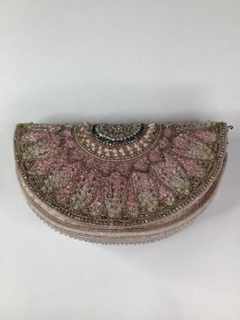 Mary Frances / Beaded Bag / Pink Petals