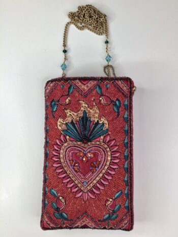 Mary Frances / Beaded Cellphone Bag / Pure Passion