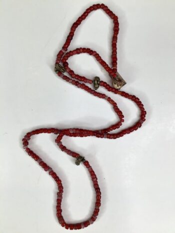 Debbie Harper / Hand Knotted Necklace / Heart Beads