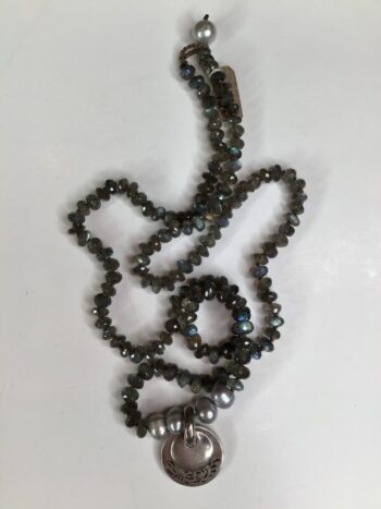 Debbie Harper / Hand Knotted Necklace / Labradorite