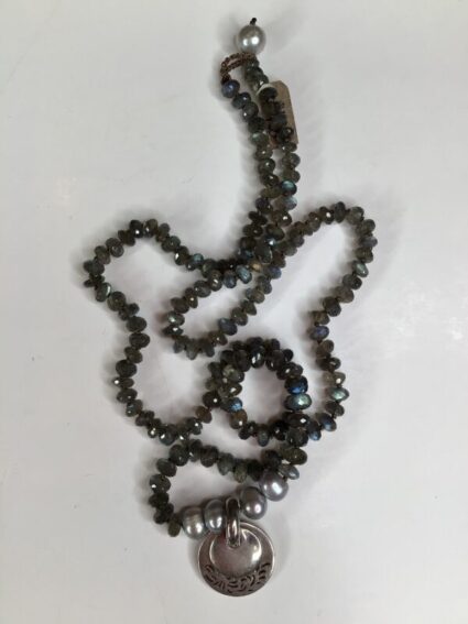 Debbie Harper / Hand Knotted Necklace / Labradorite