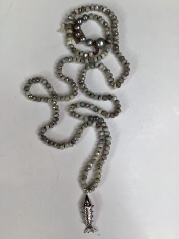 Debbie Harper / Hand Knotted Necklace / Sterling Silver