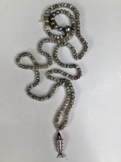 Debbie Harper / Hand Knotted Necklace / Sterling Silver