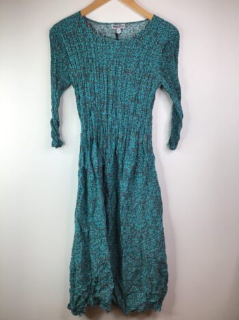 ALquema / Smash Pocket Dress / Peacock Charcoal Scrolls