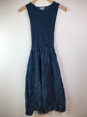Alquema / Sleeveless Smash Pocket Dress / Steel Blue