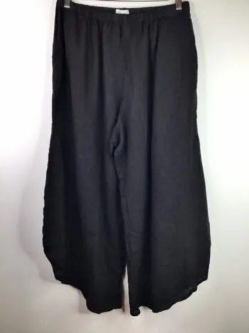 Krista Larson / Linen / Basic Pants / Black