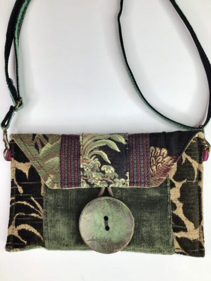 Janet McKinstry / Slim Horizontal Shoulder Bag / Jungle