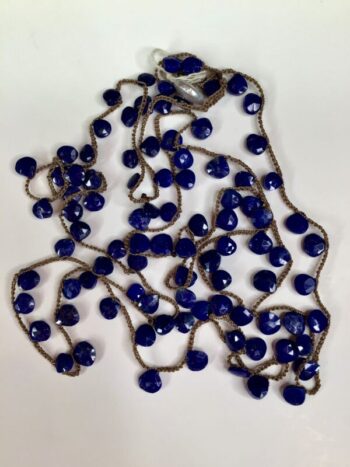 Debbie Harper / Hand Crocheted Necklace / Lapis