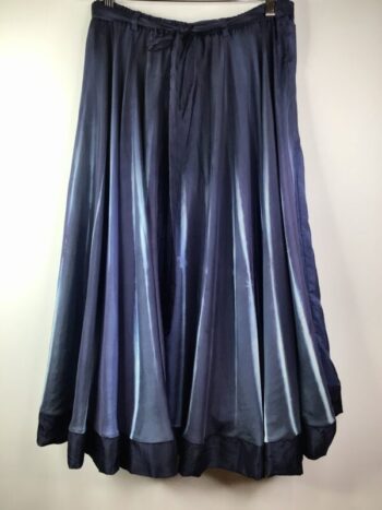 Viviana Uchitel / Silk / Swing Skirt / Marine