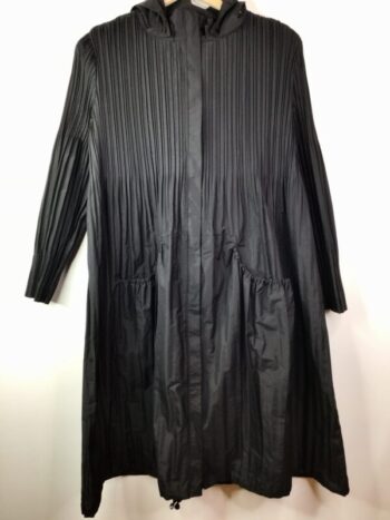 Alquema / Long Hooded Coat / Black