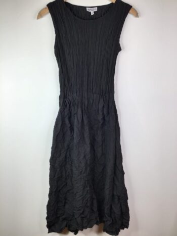 Alquema / Sleeveless Smash Pocket Dress / Black