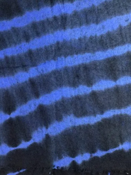 Mirror In The Sky / Lightweight Open Knitted Shawl Tie Dye / Uniform & Royal