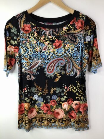Johnny Was / Rayon Spandex / Janie Favorite Boat Neck Tee / Leto