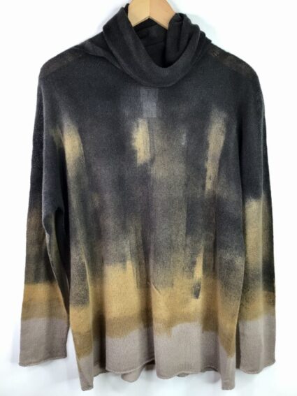 F Cashmere / Cashmere / Bruco Cowl Neck / Brown Gold