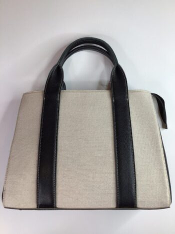 ModusRio / Kate Satchel Tote / Linen & Black