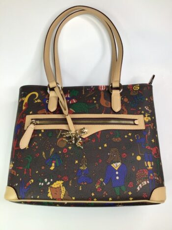 Piero Guidi / Magic Circus / Medium Tote w pocket / Brown