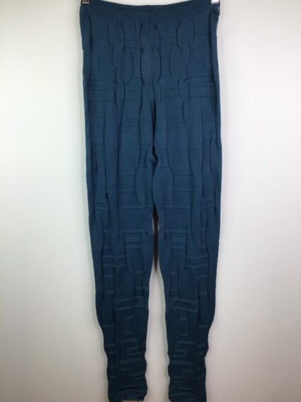 M & Kyoko / Paper Poly Nylon Blend / Tuck Legging Blue