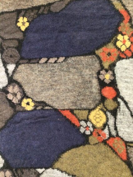 M & Kyoko / Wool Mohair Blend / Gray Stone Shawl