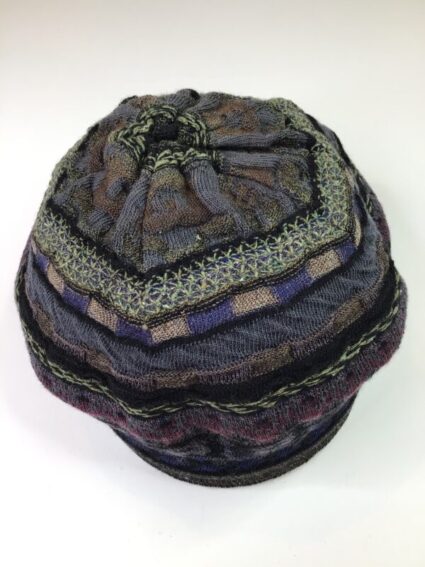 M & Kyoko / Wool Cotton Blend / Black Multi Beanie