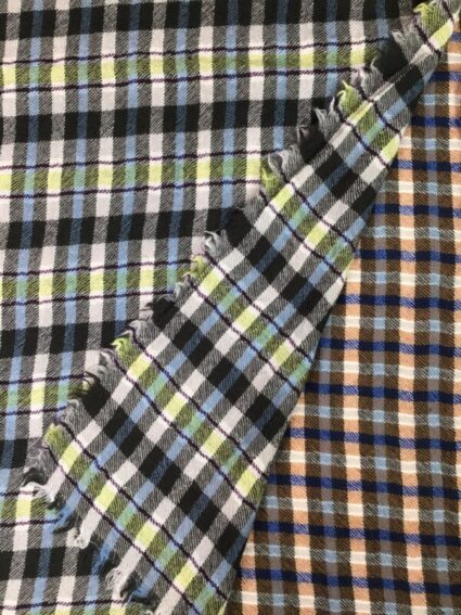 Epice / Wool / Black & Lime Checks Scarf