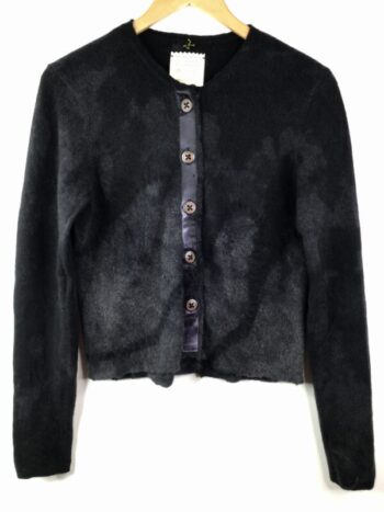 Galadriel Mattei / Cashmere / Billows Black Charcoal Cardi