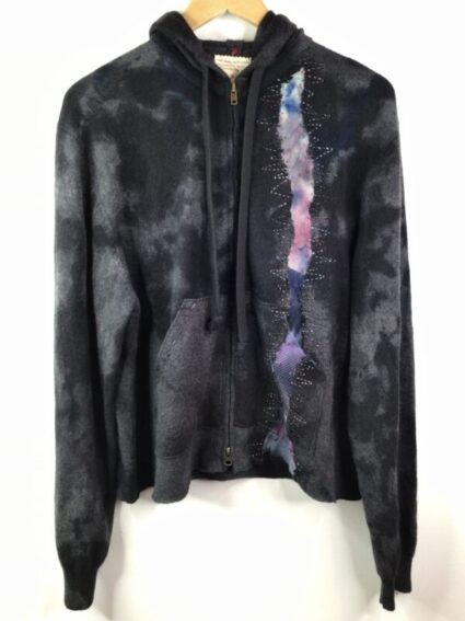 Galadriel Mattei / Cashmere / Serpentine Zip Front Hoodie