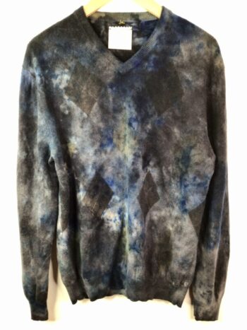 Galadriel Mattei / Cashmere / Mottled Argyle Blues Pullover