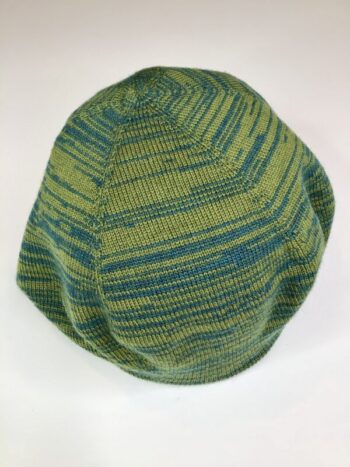 Catherine Andre / Wool Blend / Loops Beret Turquoise & Olive