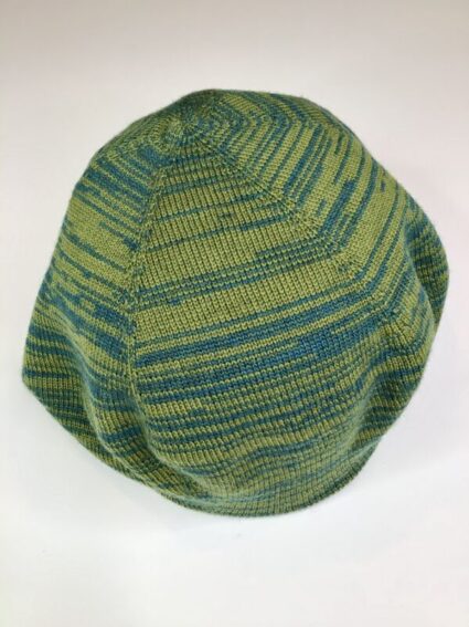 Catherine Andre / Wool Blend / Loops Beret Turquoise & Olive