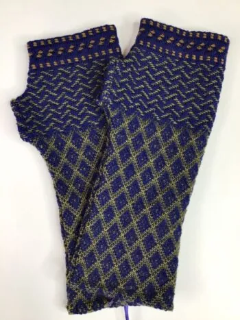 Catherine Andre / Merino Wool / Elfie Mittens Blue