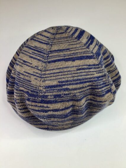 Catherine Andre / Wool Blend / Loops Beret Tan & Blue