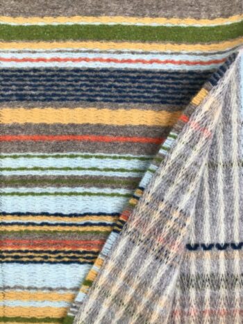 Wallace Sewell / Lambswool Stripe / Lavanda Heath Scarf