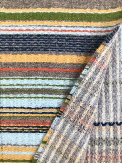 Wallace Sewell / Lambswool Stripe / Lavanda Heath Scarf