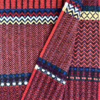 Wallace Sewell / Lambswool Pattern / Cassia Crimson Scarf