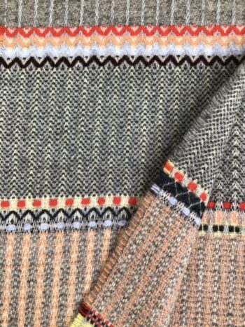 Wallace Sewell / Lambswool Pattern / Cassia Peach Scarf
