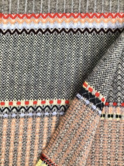 Wallace Sewell / Lambswool Pattern / Cassia Peach Scarf