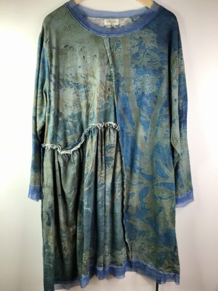 Krista Larson / Light Cotton Spandex / Wee Dress / Eucalyptus Queen Anne's Lace