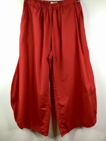 Krista Larson / Cotton Broadcloth / Basic Pants / Vermillion